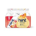 Hint Water Peach, (Pack of 12) 16 Ounce Bottles, Pure Water Infused with Peach, Zero Sugar, Zero Calories, Zero Sweeteners, Zero Preservatives, Zero Artificial Flavors