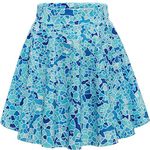 DRESSTELLS Women's Mini Pleated Tennis Skirt Aline School Girl High Waisted Basic Casual Party Skater Skirt Ladies Flared Golf Short Skirt Ice Crack M