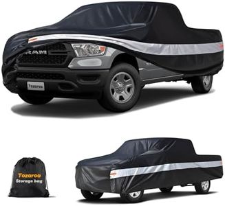 Ram 1500 Heavy Duty Truck Cover Custom Fit 2009-2026 Crew Cab Short Bed(5.7'-6.4') with Door Zipper, 10 Layers Pickup Truck Cover Waterproof All Weather, Wind Dust Sun UV Protection.