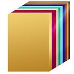 40 Sheets A4 Foil Mirror Card, Mixed Colours Metallic Card for DIY Shimmering Paper Reflective Sheet for Material Sparkling Gift Wrapping Craftwork Scrapbooking - 250gsm (10 Colours)