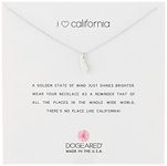 Dogeared Reminders I Love California State Necklace, 16"