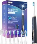 SEAGO Electric Toothbrushes for Adults, Rechargeable Toothbrushes with 8 Brush Heads,5 Modes, Toothbrush with Pressure Sensor, Ultrasonic Toothbrush,SG-2753(Blue)