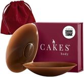 CAKES Body® sticky Circle Nipple Covers for Women - The Viral Sticky Boobs With an Adhesive-free nip nook™ - Silicone Nipple Covers with Travel Pouch - Cocoa, OG Size (B-DD)