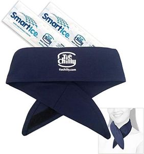 Tie Chilly® Ice Cool Neck Cooler Bandana, with 2 Smartice® Cooling Strips, enabling prolonged cool comfort at home, work or play.