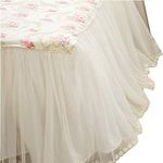 LELVA Dust Ruffled Bed Skirts Twin 