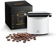 Espresso Elite White Knock Box - Premium Stainless Steel Coffee Knock Box with Non-Slip Base, Easy Clean Espresso Dump Bin for Coffee Grounds, Dishwasher Safe, Elegant Gift Packaging