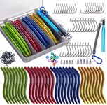 Goture 143PCS Wacky Worm Fishing Lu