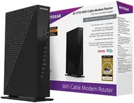 NETGEAR Cable Modem WiFi Router Combo C6300 | Compatible with Cable Providers Including Xfinity by Comcast, Spectrum, Cox for Cable Plans Up to 400Mbps | AC1750 WiFi Speed | DOCSIS 3.0