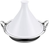 Cooks Standard NC-00378 Multi-Ply Clad Stainless Steel Tagine with 2 Handle and Extra Glass Lid, 4.5-Quart
