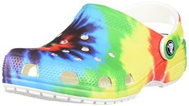 crocs Unisex-Adult Classic Tie Dye Graphic Clog Orz/Mlt M10w12 Multi Clog - 2 UK (205453-90H)