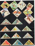 PHILAIMPEX Diamond & Triangle Shape 25 Different Fine Used Stamp + CTO [Multiple Prints]