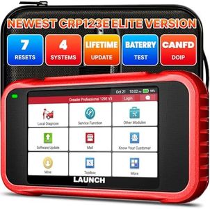 LAUNCH OBD2 Scanner CRP123E V3.0 Car Diagnostic Tool with Engine ABS SRS Transmission OBD Scanner with 7 Reset Service Oil/EPB/SAS/BMS/Throttle/Battery Reset DPF Regeneration Auto Vin Free Update