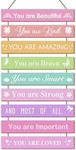 UBTKEY Girls Room Wall Decor, Set o