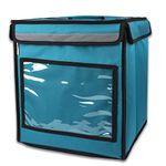 HOT DELIVERY BAGS Insulated Water Stain Repellent Food Pizza Delivery Bag 15X15X16 Inches (Sea Green)