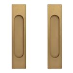 MOROBOR Self Adhesive Rectangular Sliding Door Handles 180mm, 2 Pack Aluminum Alloy Drill-Free Handles for Sliding Barn Door, Windows and Cupboard (Bronze