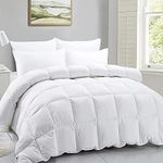 Indian Kingdom - 400 GSM Winter Proof Comforter Premium Collection Quilted Comforter (92" x 106" Inches/233cm x 269cm) - King Size Comforter|White