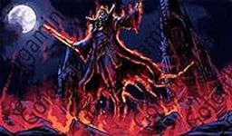 Goforth Gaming Vampire Lord Bloodlust TCG CCG MTG playmat gamemat 24 Wide 14 Tall for Trading Card Game yugioh Smooth Cloth Surface Rubber Base Fantasy Anime Beast Power Ominous