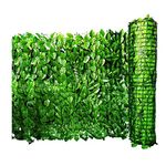 Golden Cart Artificial Grass Trellis Instant Fence Privacy Screen (2 Pieces) I Expandable Garden Fence I UV Protected I Garden Decoration Items (Green, 1 Piece expands to 3 Meter x 1 Meter)