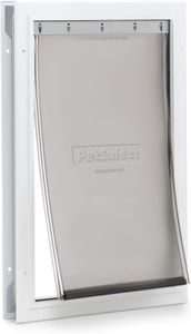 PetSafe Staywell Large Pet Door – White, Secure Flap for Dogs & Cats