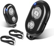 2 Pack Wireless Camera Remote Control - Wireless Remote for iPhone & Android Phones iPad iPod Tablet, Clicker for Photos & Videos, Wrist Strap Included