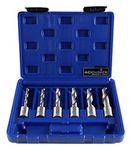 Accusize Industrial Tools 6 pc 2" Cutting Depth H.S.S. Fully Ground Drill Set with 3/4" Weldon Shank, 0519-5002