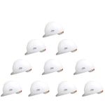 Allen Cooper Industrial Safety Helmet SH-722, Shell with Ventilation, Plastic Cradle with Ratchet adjustable Headband - WHITE (Pack Of 10)