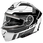 Castle CX935 Raid Modular Snow Helmet w/Heated Electric Shield Gloss White/Black MD