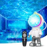 Astronaut Galaxy Star Projector Light - Starry Night Light Spaceman Light with Nebula, 8 Modes, Remote Control & USB Powered 360° Adjustable Space Buddy Lamp, Gifts for Children and Adults