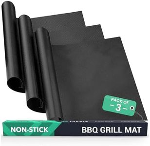 Lukata Extra Large BBQ Grill Mat by Lukata (3 Pack) - Reusable Non Stick Teflon Heat Resistant BBQ Mats for Gas and Charcoal Grills - Essential BBQ Accessories