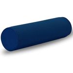 Velvetcossy Cylinder Round Memory Foam Support Pillows Cervical Neck Roll Pillow with Pillowcase Soft, Comfortable and Breathable for Sleeping, Chair, Car, Sofa，Travel (Navy Blue, 24X6)