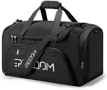 Epicloom Gym Bag for Men Women, 26L Travel duffel Bag with Shoes Compartment, Weekender Overnight Bag with Wet Pocket, Carry On Bag for Workout Football