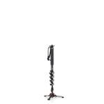 Manfrotto MVMXPROC5, Xpro Fluid Video 5 Section Carbon Fibre Monopod, Fluidtech Base, Quick Power Lock System, Portable, Professional Videography, Black