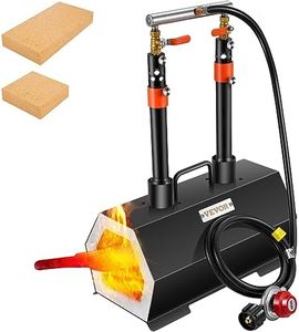 VEVOR Portable 2 Burner Propane Forge, 2600°F Metal and Knife Blacksmithing Forges, Large Capacity Farrier Forging Tools and Equipment, Complete Mini Forge Kit