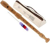 Music Recorder Instrument,Beginner Adult German/Baroque Alto Recorder, 8-Hole Wooden Professional Playing Flute Instrument, Storage Bag + Cleaning Stick + Lanyard