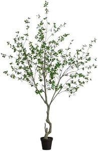 Nearly Natural 10 ft Artificial Minimalist Citrus Tree Bendable Floor Plant