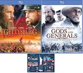 Civil War Blu Ray Double Feature Gettysburg and Gods & Generals Includes Glossy Print Civil War Fact Card