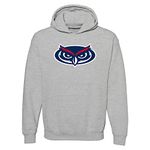 NCAA Officially Licensed College - University Team Color Primary Logo Hoodie, Florida Atlantic Sport Grey, Small