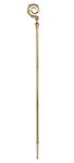 Sudbury Brass Pastoral Staff Crozier Shepherd's Hook with Case, 71 Inch