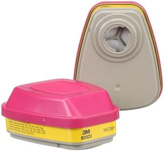 3M P100 Respirator Cartridge/Filter 60923, 1 Pair, Helps Protect Against Organic Vapors, Acid Gases, and Particulates