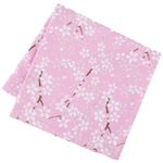 NOREN Handkerchief for Men Women Hand-dyed Yuzen print (Small Sakura-pink) 50cm Japanese Cotton 100% Bandana Scarf Hankies