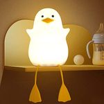 Night Light for Kids, Duck Night Light, Cute Duck Lamp for Nursery, ABS+SIL, Touch Control, Portable and Dimmable, Birthday Back to School Valentine's Day Gifts for Boys Girls