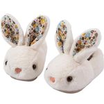 OWIF Toddler Slippers Girls Kids Bunny Slippers Cute Warm Soft Fuzzy House Slippers Non-slip Indoor Children Winter Shoes