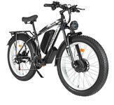 PHILODO Electric Bike for Adults, 26 x 4.0 Inch Fat Tire Ebike, 48V 17.5Ah/22Ah Removable Battery Electric Bicycles,21-Speed, Hydraulic Disc Brake