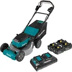 Makita XML08PT1 18V X2 (36V) LXT® Lithium‑Ion Brushless Cordless 21" Self Propelled Lawn Mower Kit with 4 Batteries (5.0Ah)