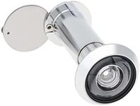 HOJLKLD Door Viewer Peep Hole, 200-degree Door Viewer, Peephole with Heavy Duty Rotating Privacy Cover for Doors 1.57 Inches to 2.56 Inches Thick (Silver)