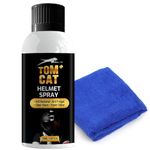 Shadow Securitronics TOM CAT Helmet Foam Cleaner Spray | Helmet Shine Spray | Clean and Fresh Inside & Outside | Long-Lasting | Not Attract Dirt/Dust | Quick and Easy Application (Pack of 1-120 ML)