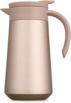 Potency Thermal Carafe - Insulated Stainless Steel Double Walled Vacuum Flask/Thermos for Keeping Hot Coffee & Tea for 12 Hours Coffee Dispenser (Gold, 800 ML)