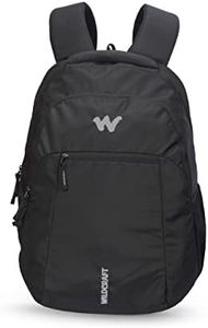 Wildcraft New Polyester 28 Liters Laptop Casual 4 Compartment Backpack (Black)