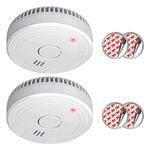 ELRO FS1805 | 2-Piece Smoke Alarm Set | Magnetic Mounting Kit | 5-Year Battery | Complies with European Standard EN14604 | White | Set of 2