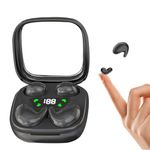 2-in-1 Wireless Small Invisible Earbuds Set Bluetooth Hidden Sleep Earphones for Side Sleeping Flat Headphones In Ear Mini Ear Buds for Small Ear Canals for iPhone Android Men Women Side Sleepers Work